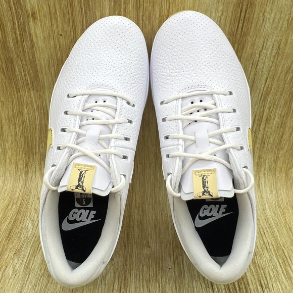 Nike Air‎ Zoom Victory Tour 3 Men\'s Size 5 White Gold Golf Shoes FQ3273-107 NEW main image 5